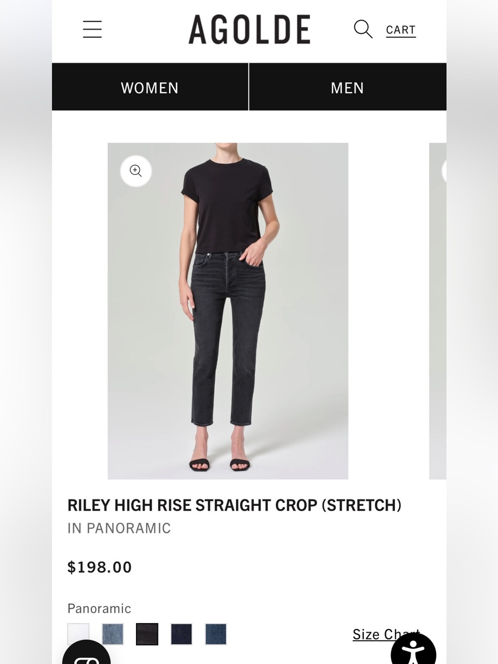 RILEY HIGH RISE STRAIGHT CROP (STRETCH)
IN PANORAMIC